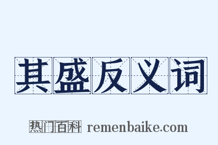 其盛反义词是什么意思的图片